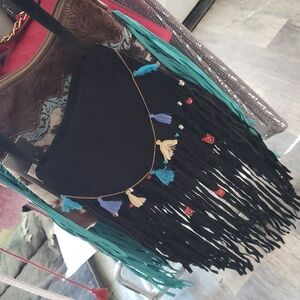 Leather cross body bag